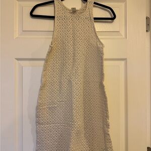 H&M Cream Knit Sleeveless Mini Dress